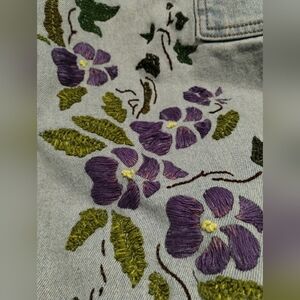 Embroidered Floral Women Jeans